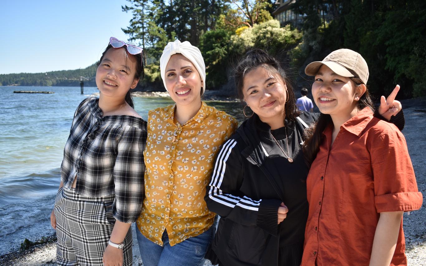 Students on Salt Spring Island